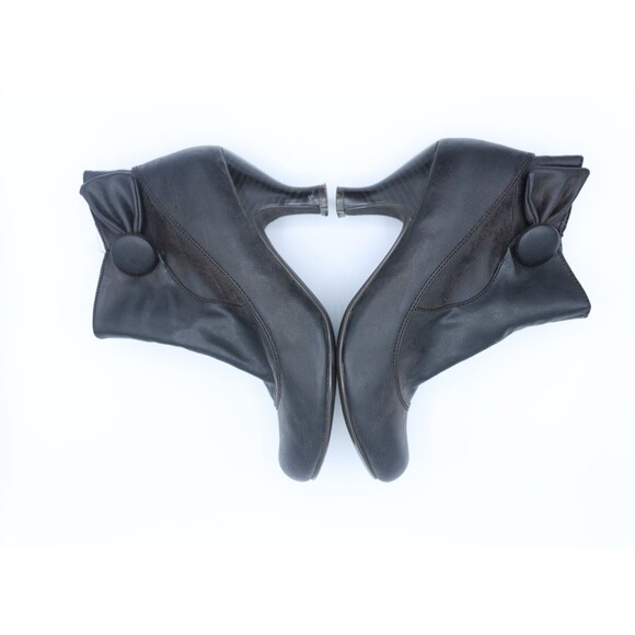 Mudd Y2K  'Aliso 6.5M Dark Brown Ankle Booties Side Zip Dark Academia Witchy - Picture 2 of 12